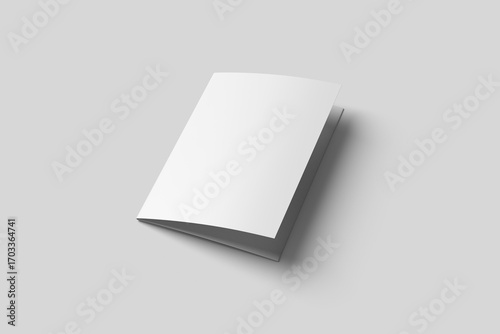 A5 Trifold Brochure Mockup Blank