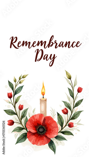 Remembrance Day banner, Remembrance Day poster, Lest We Forget banner, poppy flower design, Armistice Day poster, Veterans Day banner, memorial day remembrance, red poppy poster, military tribute bann