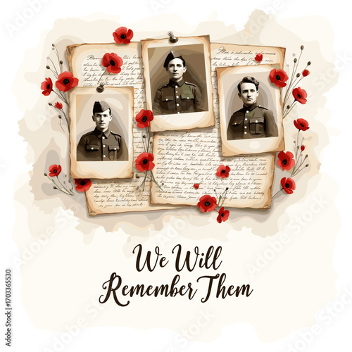 Remembrance Day banner, Remembrance Day poster, Lest We Forget banner, poppy flower design, Armistice Day poster, Veterans Day banner, memorial day remembrance, red poppy poster, military tribute bann
