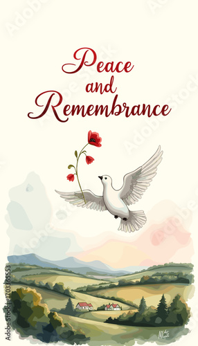 Remembrance Day banner, Remembrance Day poster, Lest We Forget banner, poppy flower design, Armistice Day poster, Veterans Day banner, memorial day remembrance, red poppy poster, military tribute bann