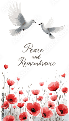 Remembrance Day banner, Remembrance Day poster, Lest We Forget banner, poppy flower design, Armistice Day poster, Veterans Day banner, memorial day remembrance, red poppy poster, military tribute bann