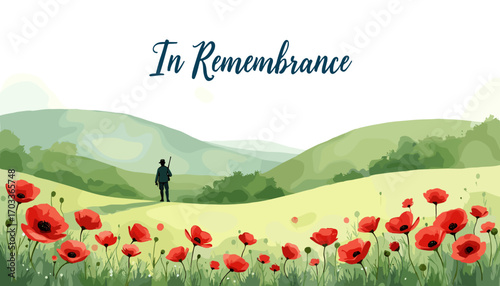 Remembrance Day banner, Remembrance Day poster, Lest We Forget banner, poppy flower design, Armistice Day poster, Veterans Day banner, memorial day remembrance, red poppy poster, military tribute bann