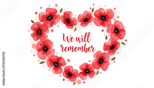 Remembrance Day banner, Remembrance Day poster, Lest We Forget banner, poppy flower design, Armistice Day poster, Veterans Day banner, memorial day remembrance, red poppy poster, military tribute bann