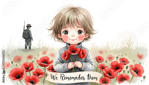 Remembrance Day banner, Remembrance Day poster, Lest We Forget banner, poppy flower design, Armistice Day poster, Veterans Day banner, memorial day remembrance, red poppy poster, military tribute bann