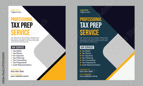 Tax Prep Service Flyer Template