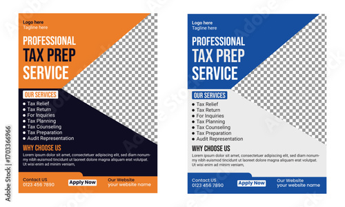 Tax Prep Service Flyer Template