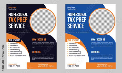 Tax Prep Service Flyer Template