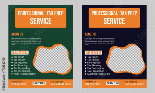 Tax Prep Service Flyer Template