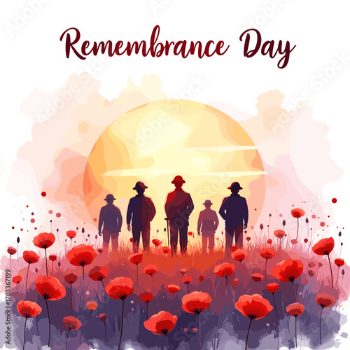 Remembrance Day banner, Remembrance Day poster, Lest We Forget banner, poppy flower design, Armistice Day poster, Veterans Day banner, memorial day remembrance, red poppy poster, military tribute bann