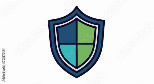 Shield Icon Representing Security and Protection Against Threats.