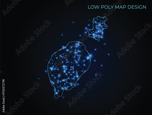 abstract digital networking connectivity vector map design	