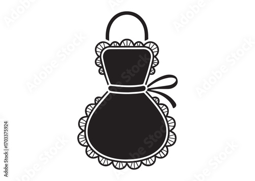 Apron with Frill Lace Icon, Apron with Frill Lace Vector design