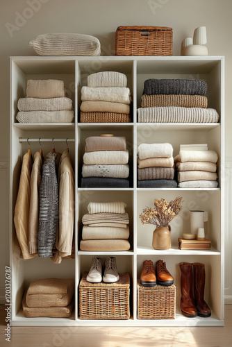 Capsule Wardrobe Grid with Copy Space (3x4)