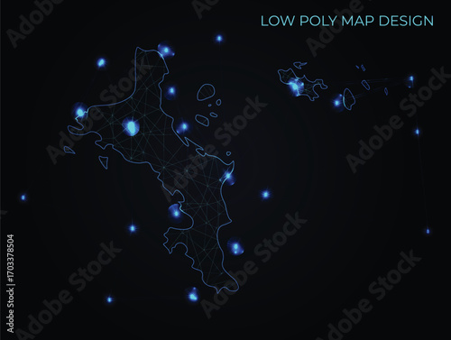 abstract digital networking connectivity vector map design	