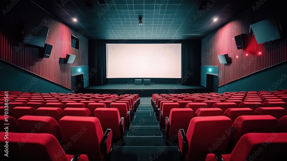 Fototapeta premium Empty movie theatre