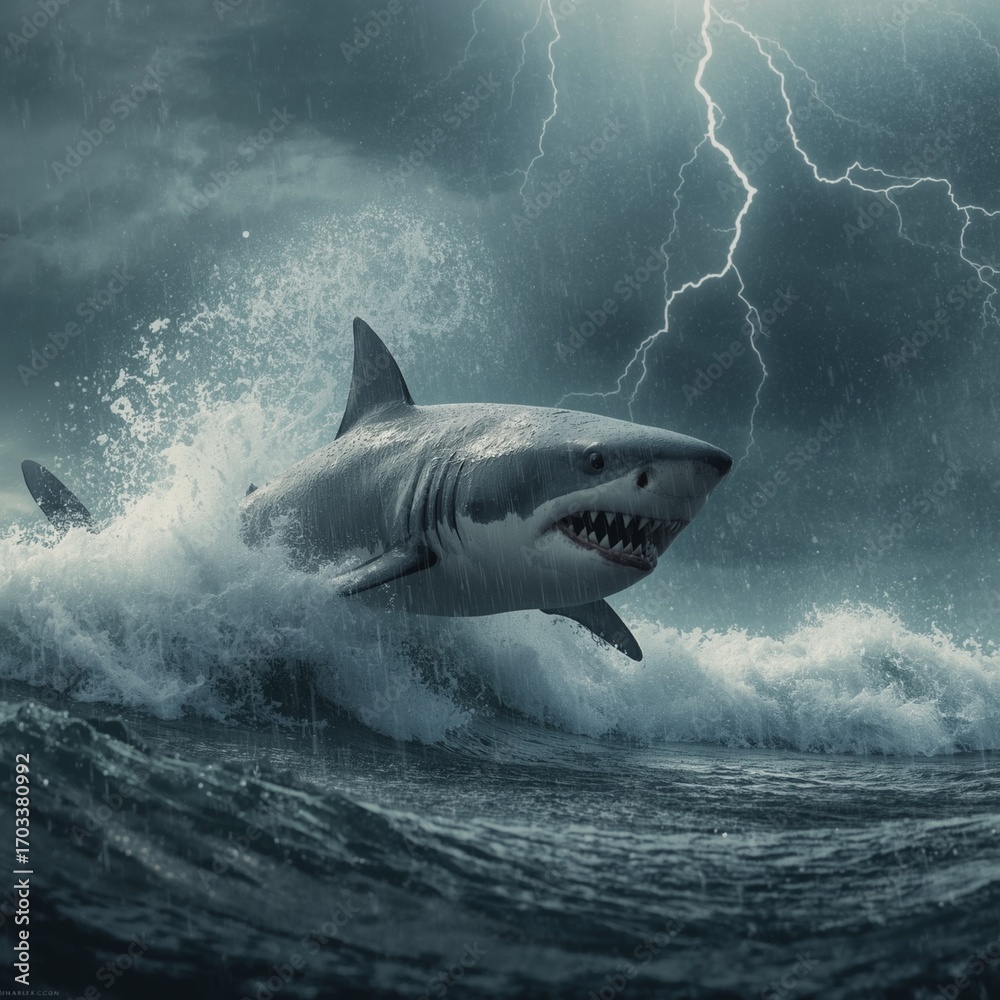 Fototapeta premium great white shark