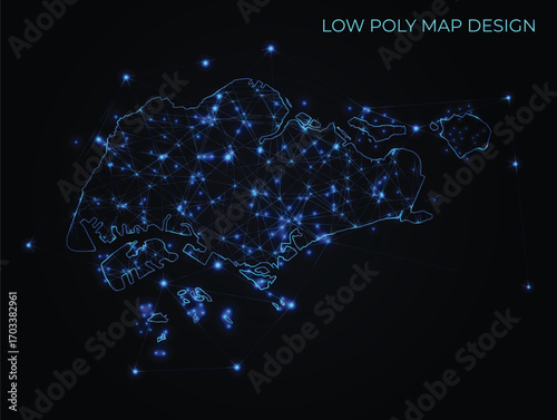 abstract digital networking connectivity vector map design	