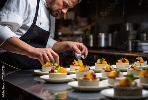 Desserts made by pastry chef