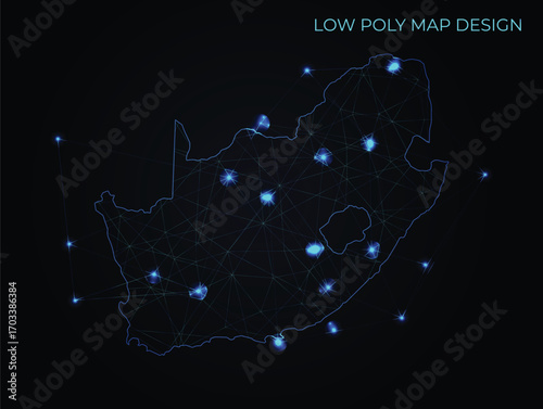 abstract digital networking connectivity vector map design	