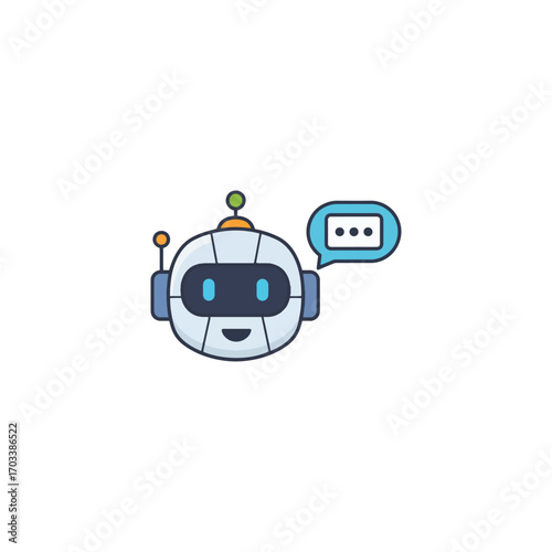 AI Brain Clip Art Smart Robot Enhancing Efficiency with Machine Mind, Neural Tech, Imagination, Brainstorming, and Contemplation