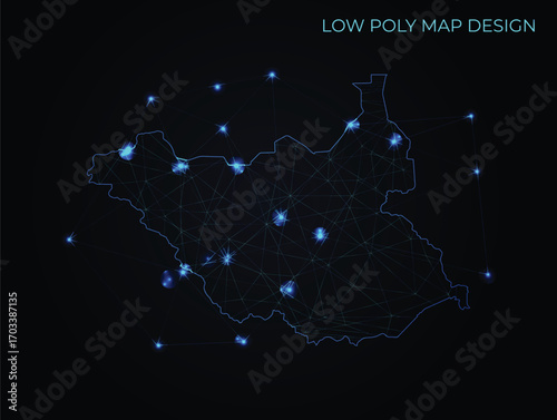abstract digital networking connectivity vector map design	