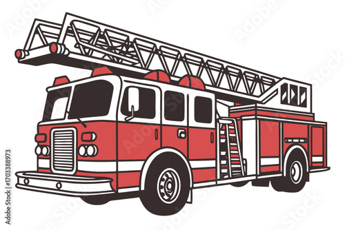 fire truck vector