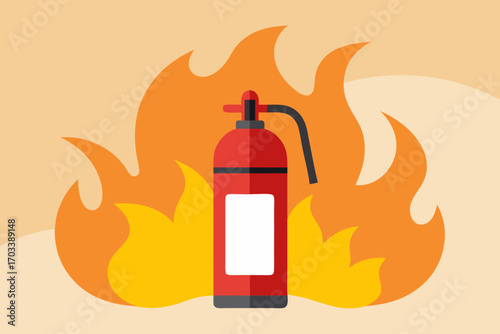 fire extinguisher vector