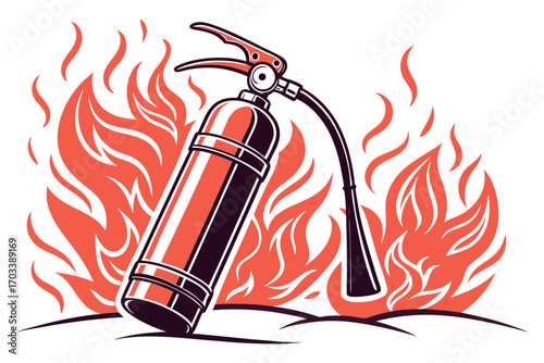 red fire extinguisher