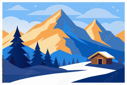 winter mountain landscape