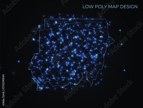 abstract digital networking connectivity vector map design	
