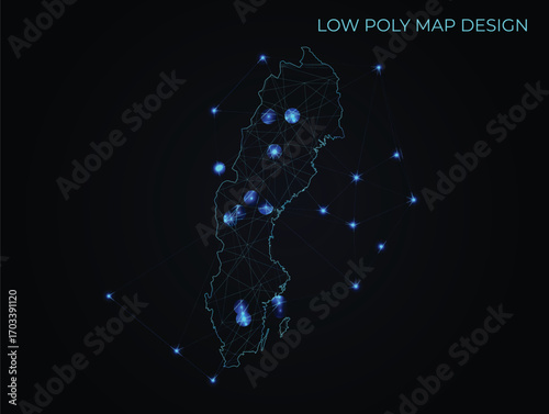 abstract digital networking connectivity vector map design	