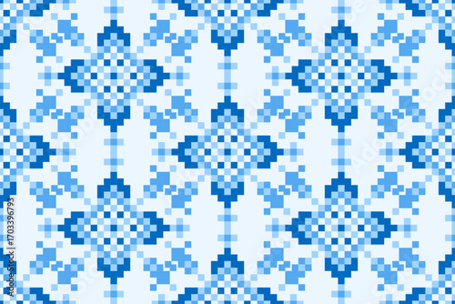 seamless pixel pattern, seamless pattern illustration.