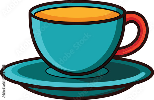 Teacup with saucer