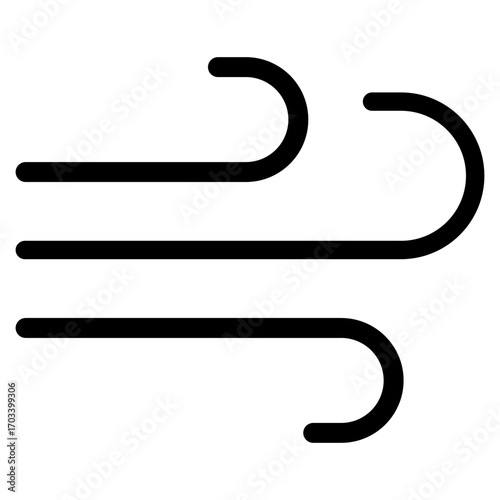 Wind  Icon Element For Design