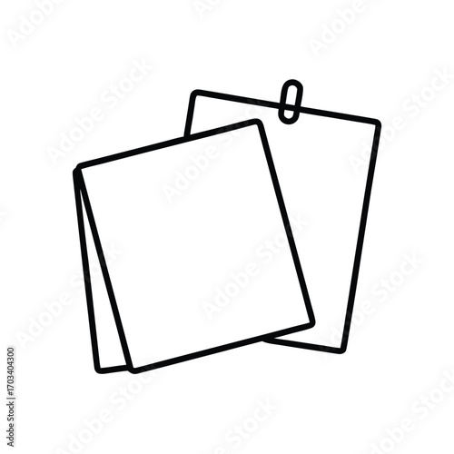 Sticky Notes Icon Illustration