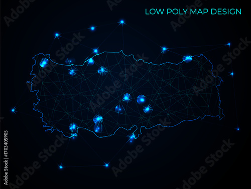 abstract digital networking connectivity vector map design	