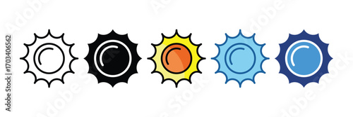 Sunny  Icon Element For Design