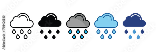 Drizzle  Icon Element For Design