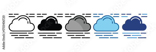 Fog  Icon Element For Design