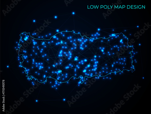 abstract digital networking connectivity vector map design	