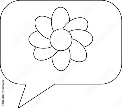 chat icon and earth icon with white background