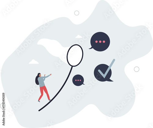 Requirement gathering, catch up meeting summary, client or customer opinion, conversation, effective communication or message and conversation concept.life and employment of people.