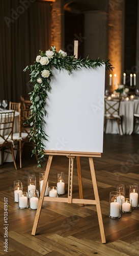 Elegant Blank Reception Sign