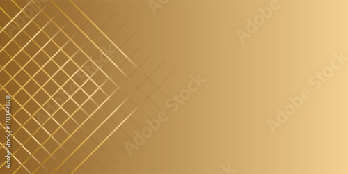 Elegant golden geometric pattern on a smooth gradient background