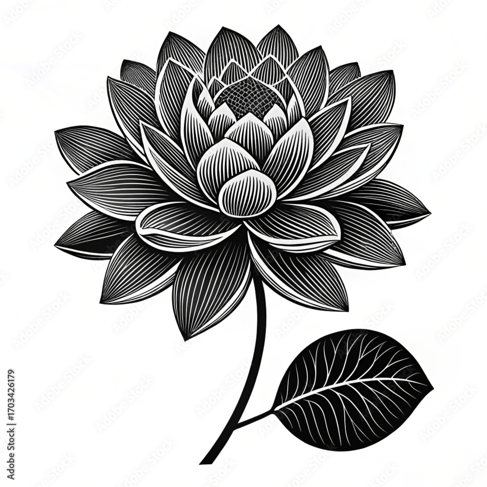 Fototapeta premium vector lotus flower