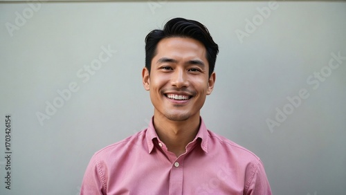 Collection of professional headshot portraits of diverse, happy, and confident men smiling and looking directly at the camera.