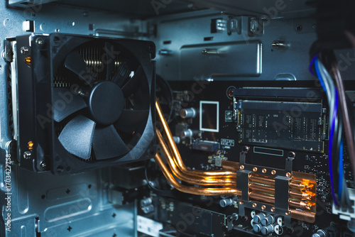 PC Cooling System Inside Computer Case