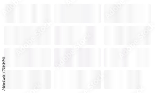 White gradient, A set of pure glossy gradients, The texture of a smooth snow surface. A collection of pristine metallic gradients, clean gradients, white pack, Vector illustration, vector 10eps
