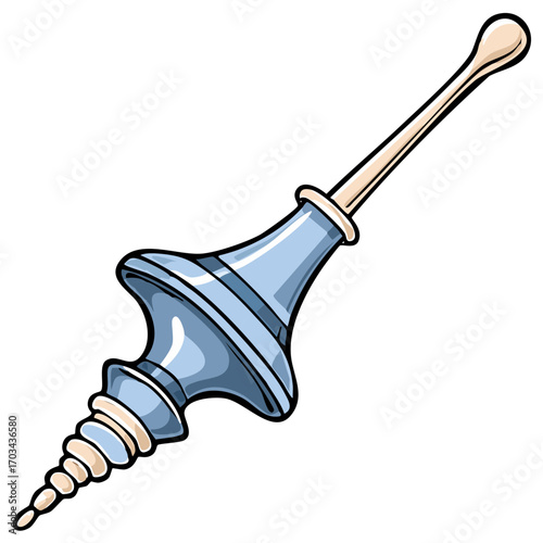 Vintage Medical Nasal Aspirator Device Illustration