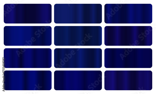 Midnight gradient, A set of dark blue glossy gradients, The texture of a smooth night surface. A collection of deep metallic gradients, nocturnal gradients, midnight pack, Vector illustration, vector